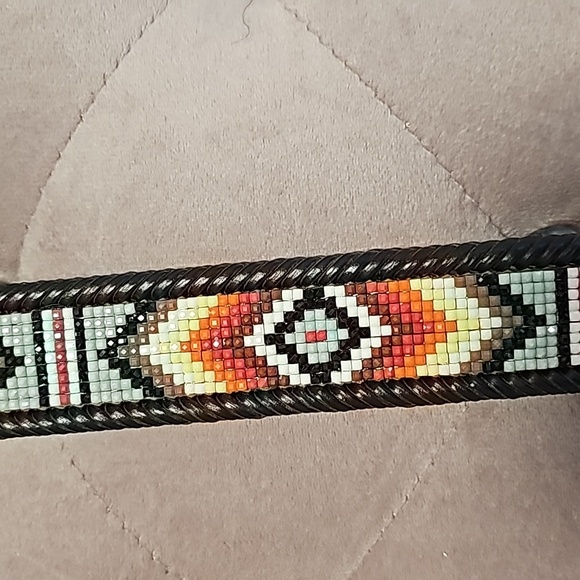 Nacona Southwest Leather Belt - Picture 4 of 6